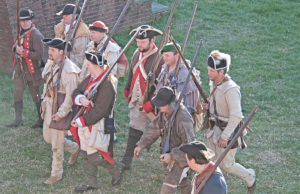 Battle at Fort Mifflin re-enactment