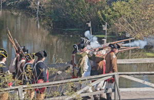 Battle at Fort Mifflin re-enactment